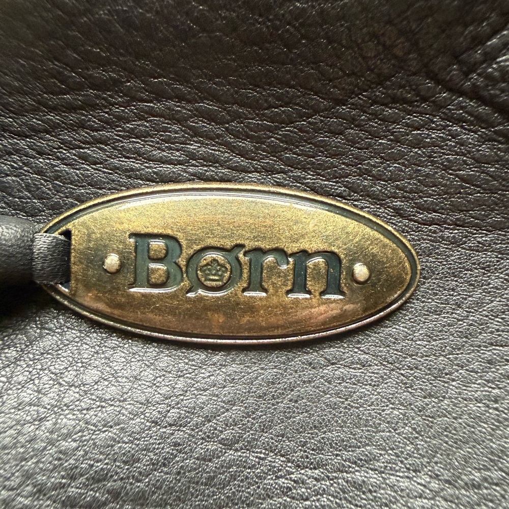 Born Black Textured Leather Backpack - Picture 4 of 8